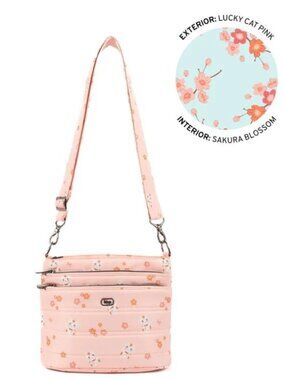 Lug Corral Crossbody Bag Lucky Cat Pink